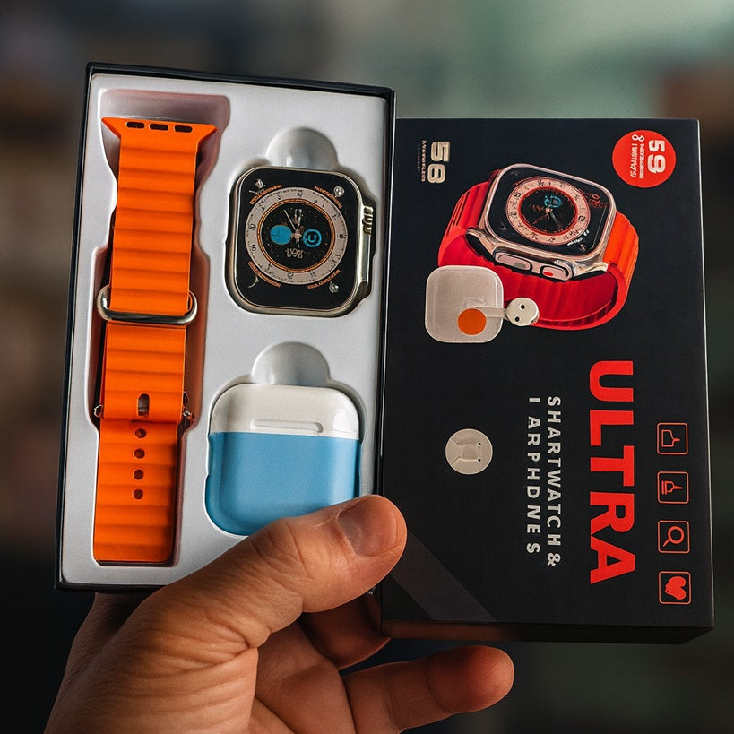 MyoWave™ i8 Ultra Smartwatch + Audífonos Bluetooth