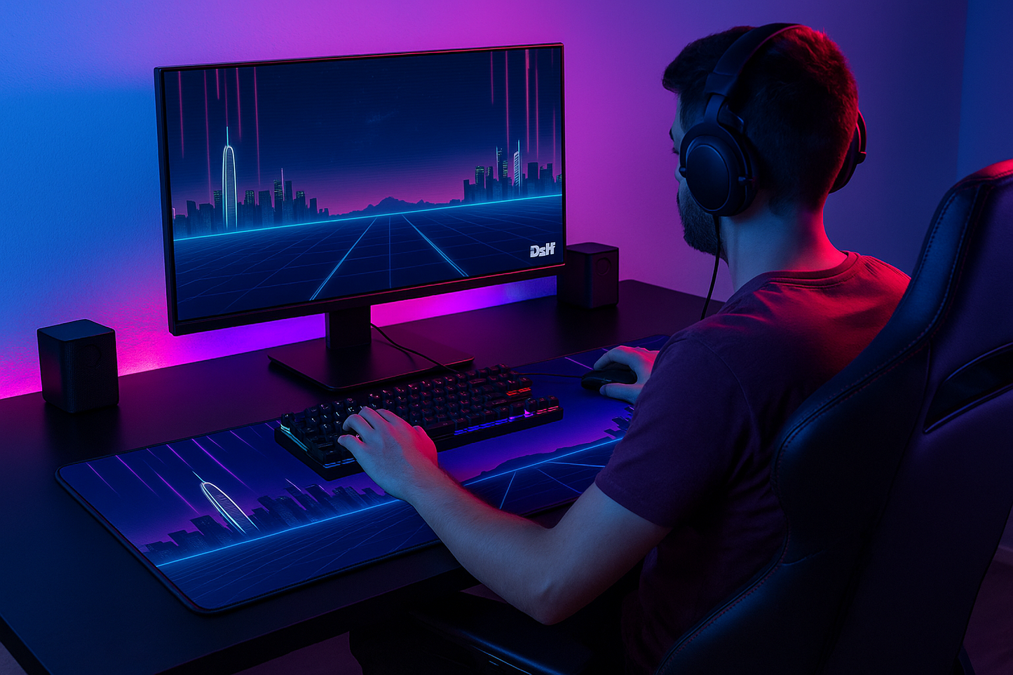 Mousepad Gamer XL Mapa Mundial 65