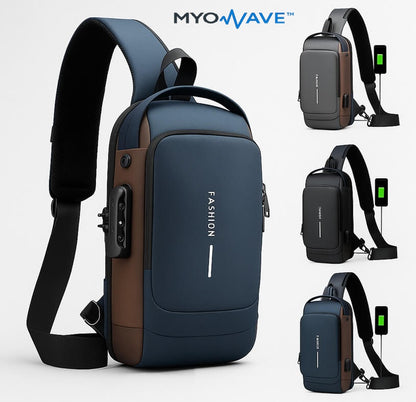 MyoWave™ - Bolso bandolero Antirobo - ¡Diseño y Confianza!