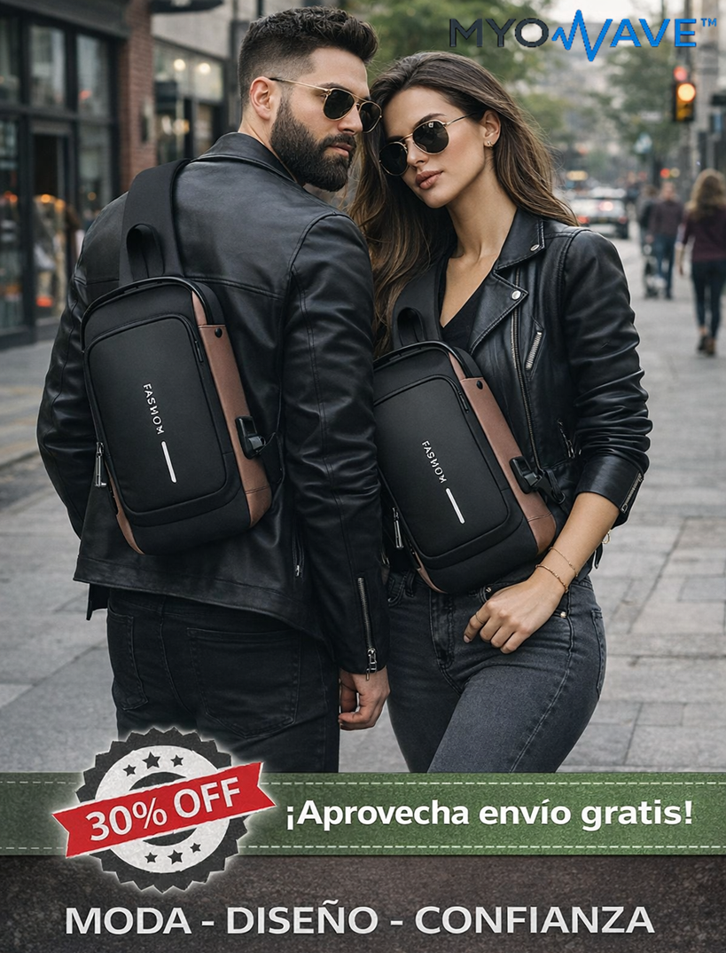 MyoWave™ - Bolso bandolero Antirobo - ¡Diseño y Confianza!