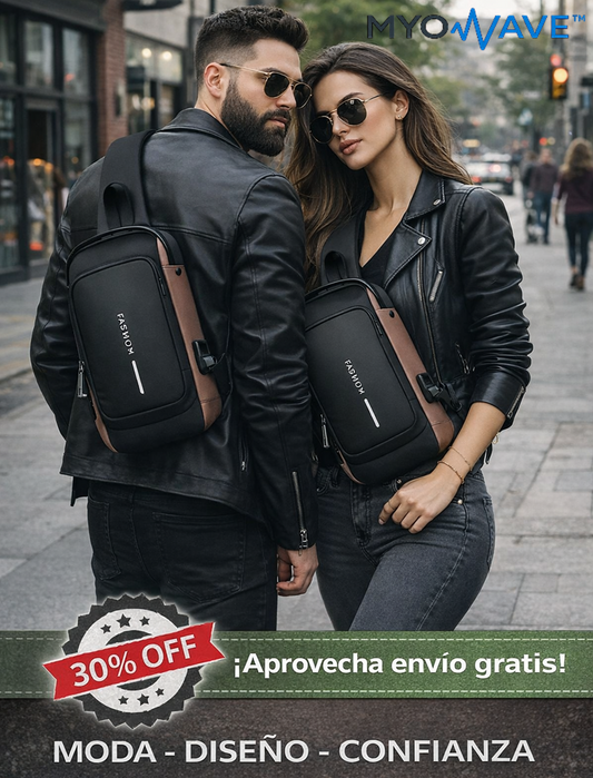 MyoWave™ - Bolso bandolero Antirobo - ¡Diseño y Confianza!