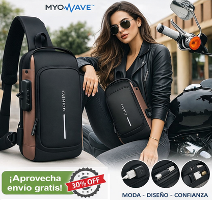 MyoWave™ - Bolso bandolero Antirobo - ¡Diseño y Confianza!