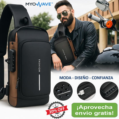 MyoWave™ - Bolso bandolero Antirobo - ¡Diseño y Confianza!
