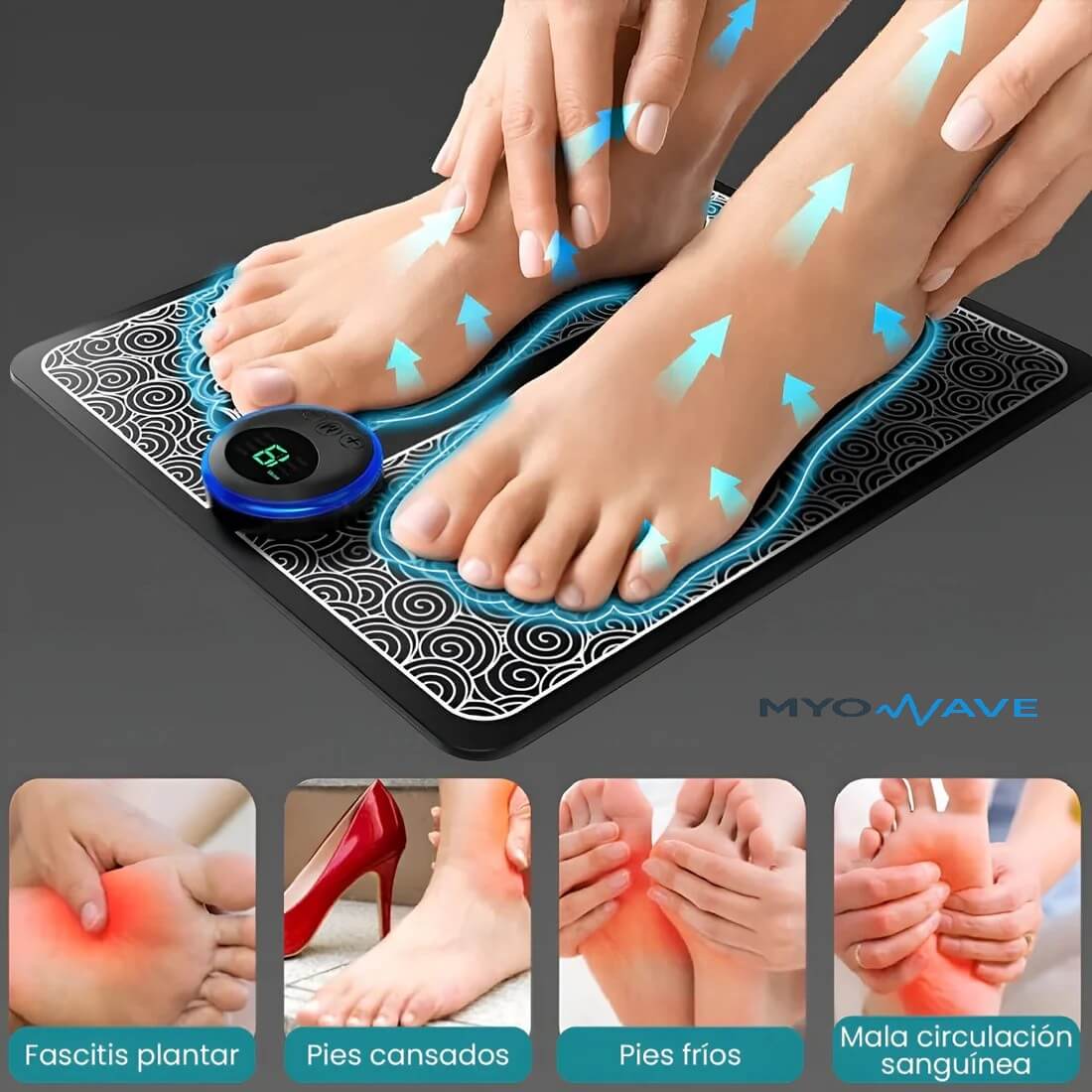 MyoWave™ - Masajeador de pies y estimulador muscular electrónico
