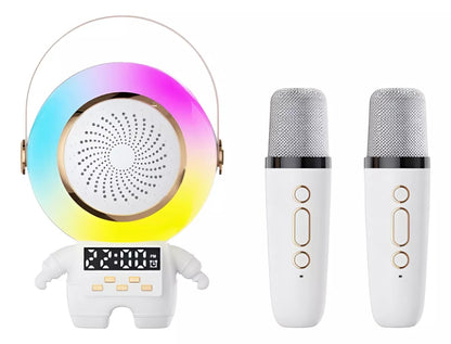 Karaoke Astronauta con 2 Micrófonos Bluetooth