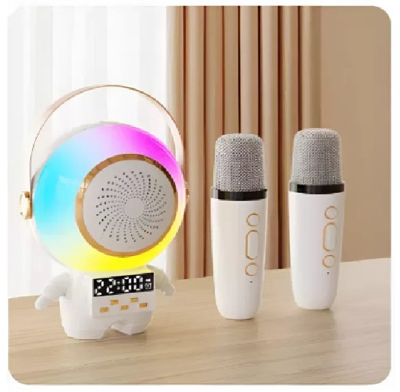 Karaoke Astronauta con 2 Micrófonos Bluetooth