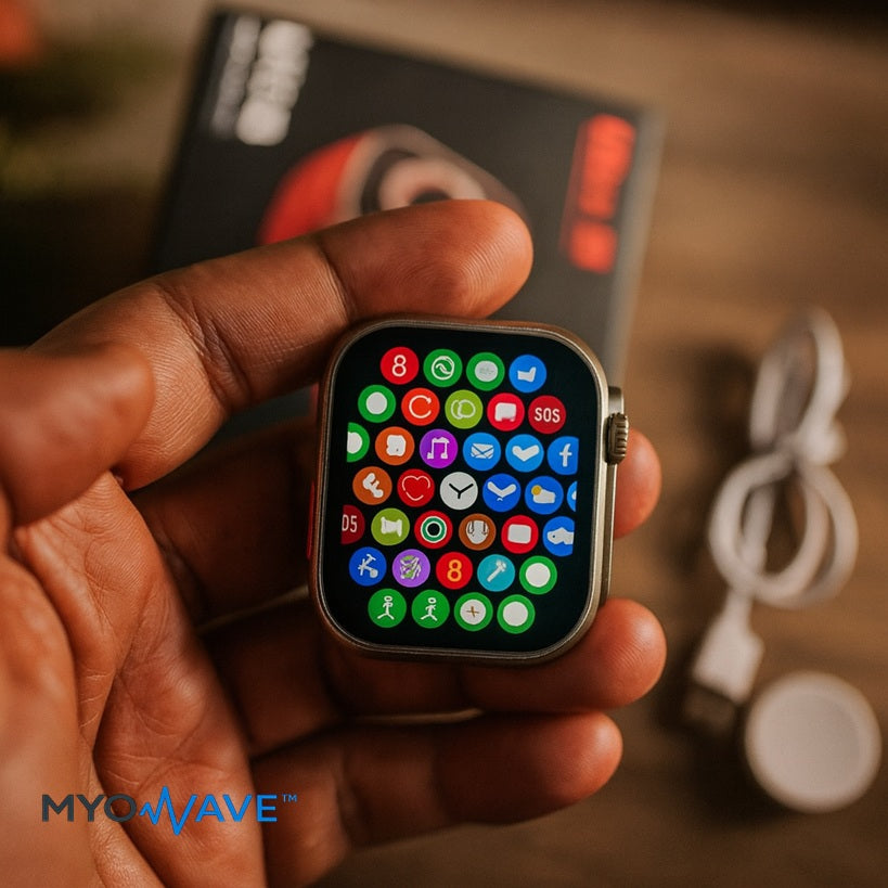 MyoWave™ i8 Ultra Smartwatch + Audífonos Bluetooth